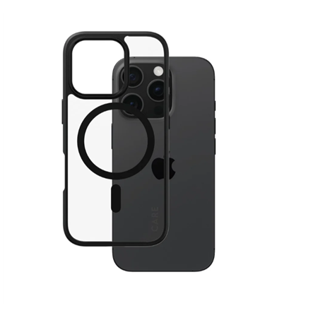 CARE Flagship Case | Back cover | Apple | iPhone 16 PRO | Recycled plastic | Black | MagSafe