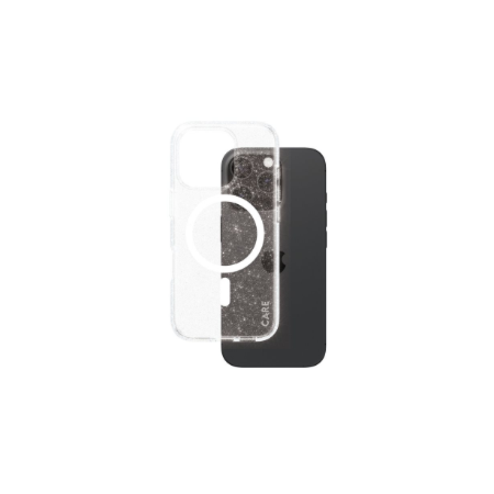 CARE Flagship Case | Back cover | Apple | iPhone 16 Pro | Recycled plastic | White | Urban Combat Star Lit with MagSafe