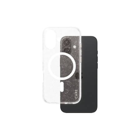 CARE Flagship Case | Back cover | Apple | iPhone 16 | Recycled plastic | White | Urban Combat Star Lit with MagSafe