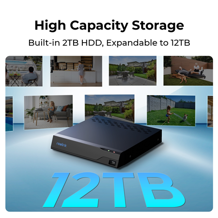 Reolink | Super HD Security Camera System | NVS8-5MB4 | Bullet | 5/4 MP | f=4.0mm fixed; F=2.0 | Power over Ethernet (PoE) | IP6