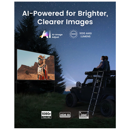 Anker Nebula Mars 3 | Full HD (1920x1080) | 1000 ANSI lumens | Black | Wi-Fi