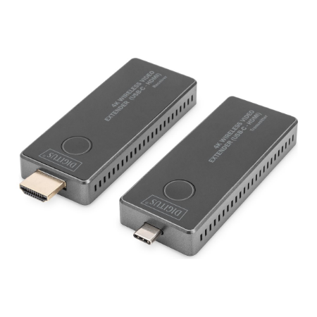 Digitus | 4K Wireless Video Extender, 30 m (USB-C - HDMI) | DS-55324 | Black/Silver