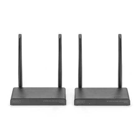 Digitus 4K Wireless HDMI KVM Extender Set, 150 m | DS-55328 | Black