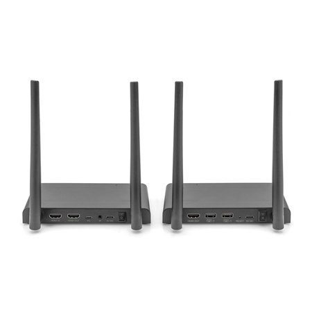 Digitus 4K Wireless HDMI KVM Extender Set, 150 m | DS-55328 | Black