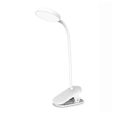ColorWay LED Table Lamp Flexible and Clip 2 with Built-in Battery | CW-DL10FCB-W