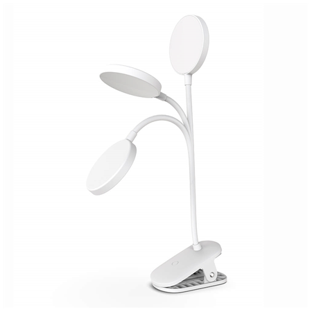 ColorWay LED Table Lamp Flexible and Clip 2 with Built-in Battery | CW-DL10FCB-W