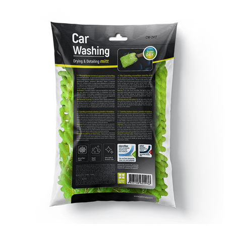 ColorWay | CW-2417 | Microfiber car wash and polish glove, double-sided