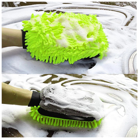ColorWay | CW-2417 | Microfiber car wash and polish glove, double-sided