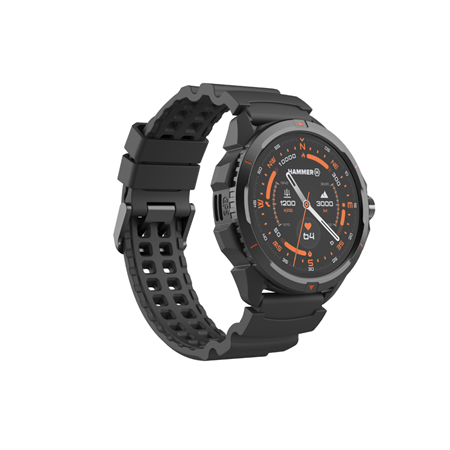 Hammer Watch 2 | Smart watch | GPS (satellite) | AMOLED | 1.5" | Waterproof | Black