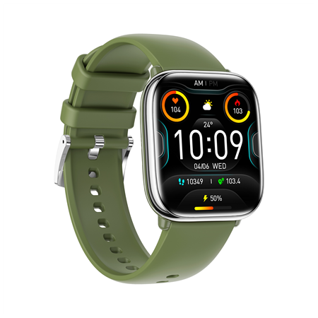 myPhone Watch Pastel | Smart watch | AMOLED | 1.75" | Waterproof | Silver Green