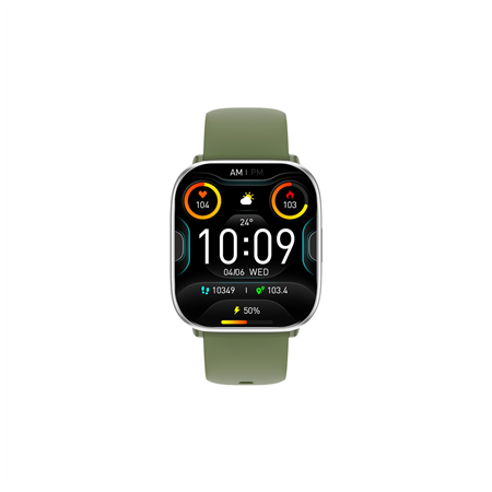 myPhone Watch Pastel | Smart watch | AMOLED | 1.75" | Waterproof | Silver Green