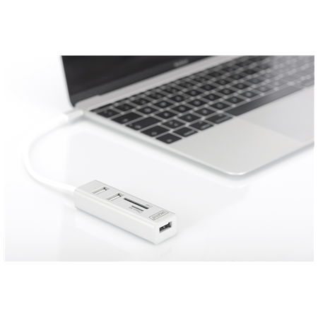 Digitus USB Type-C OTG 3-Port HUB and Card Reader | DA-70243