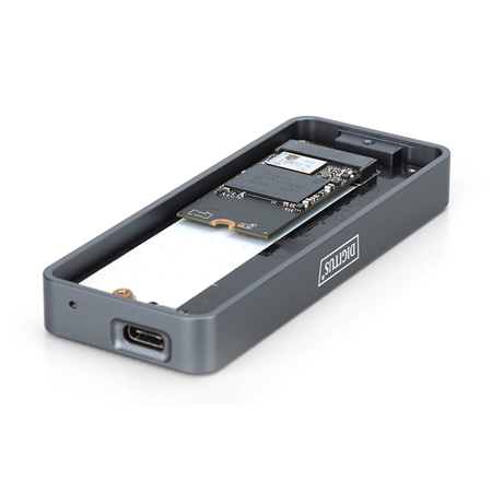 Digitus USB M.2 hard disk enclosure, SSD, external, NVMe, 20Gbps, USB 3.2 Gen2x2 | DA-71157