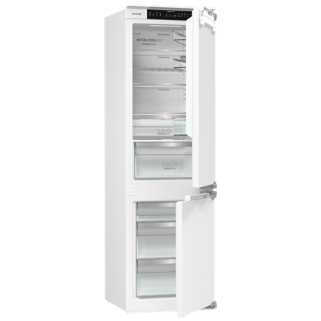 Gorenje Refrigerator | NRKI517E82WF | Energy efficiency class E | Built-in | Combi | Height 177.2 cm | No Frost system | Fridge