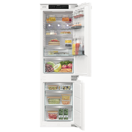 Gorenje Refrigerator | NRKI517E82WF | Energy efficiency class E | Built-in | Combi | Height 177.2 cm | No Frost system | Fridge