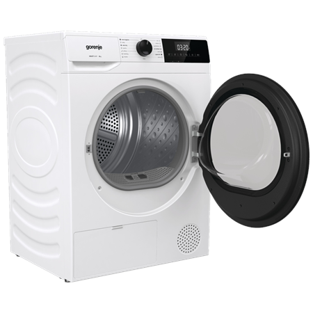 Gorenje Dryer Machine | DHNE82 | Energy efficiency class Class D | Front loading | 8 kg | LED | Depth 55 cm | White