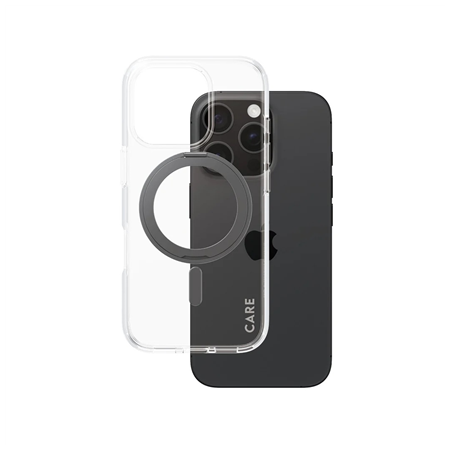 CARE Feature Case | Back cover | Apple | iPhone 16 Pro | Recycled plastic | Transparent | MagSafe