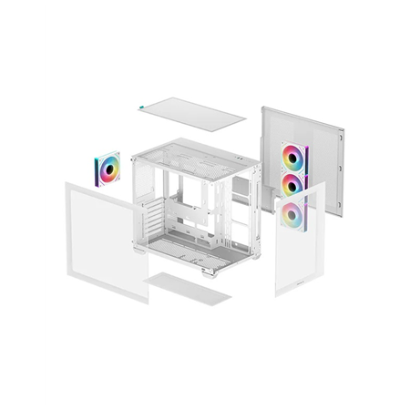 Deepcool CG530 4F WH | White | Mid Tower | Power supply included No