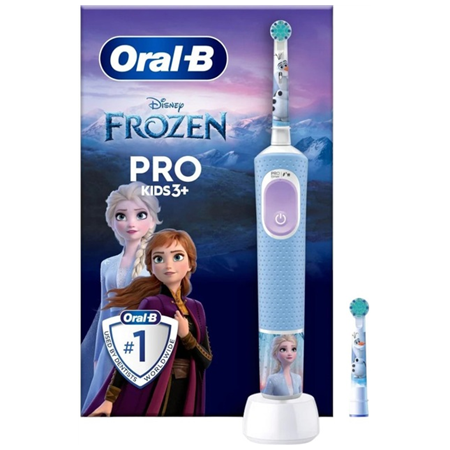 Oral-B Electric Toothbrush | Vitality Pro Frozen | Rechargeable | For children | Number of brush heads included 1 | Number of te