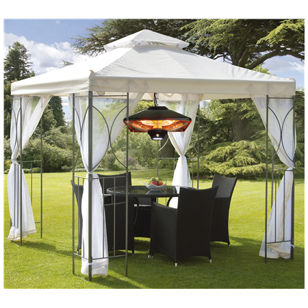 TunaBone Electric Ceiling Patio Heater | TB2088-01 | Patio heater | 2000 W | Number of power levels 3 | Black | IP24