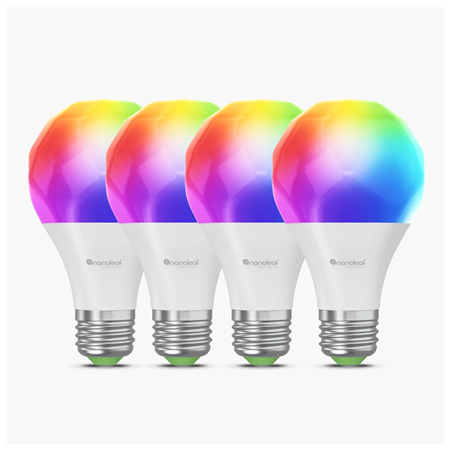 Nanoleaf Essentials Smart A60 Bulb Matter WiFi 900Lm 2700-6500K, 4pcs pack | E27 | 9 W | RGBCW