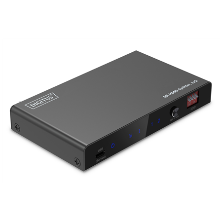 Digitus 8K HDMI Splitter, 1x2 | DS-55339 | Black