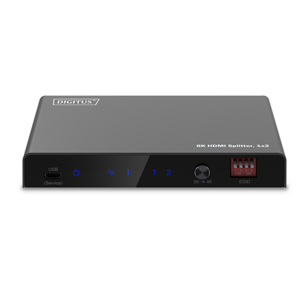 Digitus 8K HDMI Splitter, 1x2 | DS-55339 | Black
