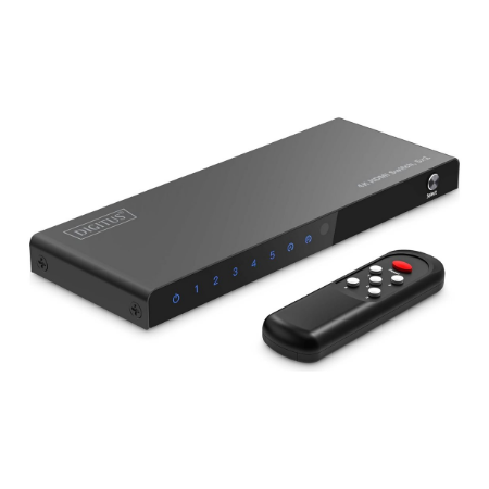 Digitus 8K HDMI Switch, 5x1 | DS-55334 | Black
