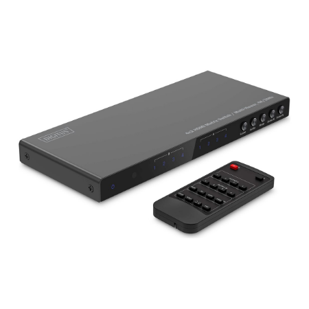 Digitus 4x2 HDMI Matrix Switch/Multi-Viewer, 4K/30Hz | DS-55345 | Black