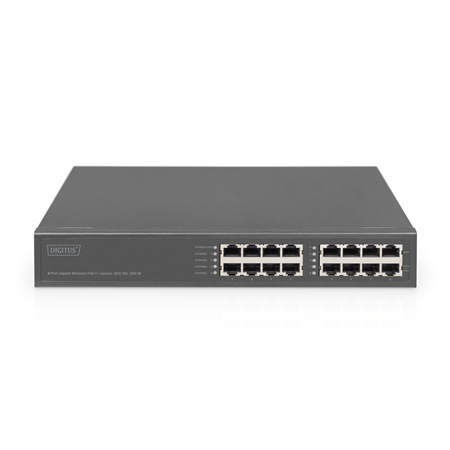 8-Port Gigabit Ethernet PoE Injector, 802.3bt, 250 W | DN-95118