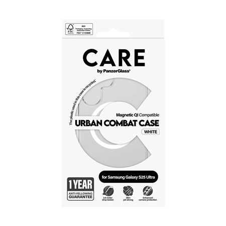 CARE Back protection | Samsung | Galaxy S25 Ultra | Recycled plastic | White