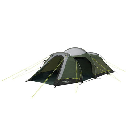 Outwell Two Room Tunnel Tent | Earth 3 Plus | 3 person(s) | Green