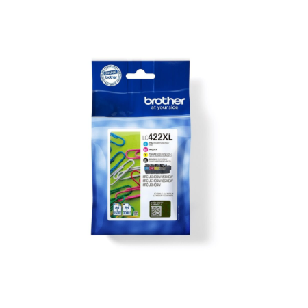 Brother LC422XLVAL | Ink Cartridge | Black, Cyan, Magenta, Yellow