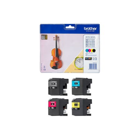 Brother LC127XLVALBP | Ink Cartridge | Black, Cyan, Magenta, Yellow
