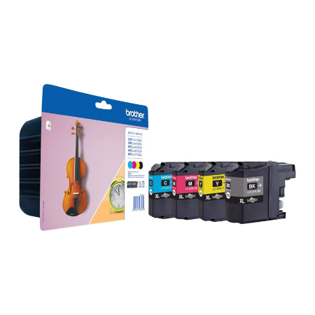 Brother LC127XLVALBP | Ink Cartridge | Black, Cyan, Magenta, Yellow