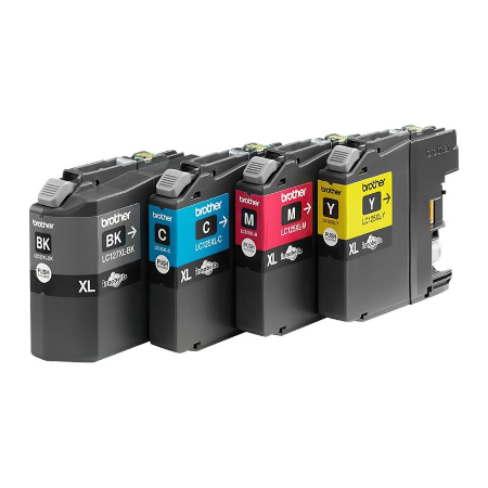 Brother LC127XLVALBP | Ink Cartridge | Black, Cyan, Magenta, Yellow
