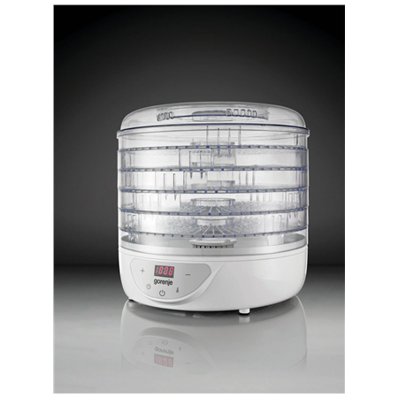 Gorenje | Food Dryer | FDK24DW | Power 380 W | Number of trays 5 | Temperature control | Integrated timer | White