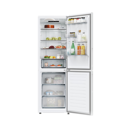 Candy Refrigerator | ECN2CQTEW186 | Energy efficiency class E | Free standing | Combi | Height 185 cm | No Frost system | Fridge