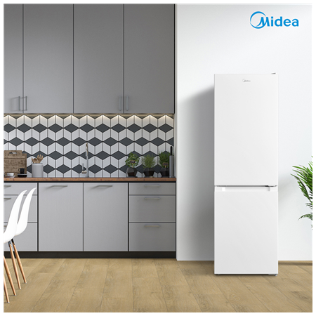 Midea Refrigerator | MDRB369FGE01 | Energy efficiency class E | Free standing | Combi | Height 177.3 cm | Fridge net capacity 19