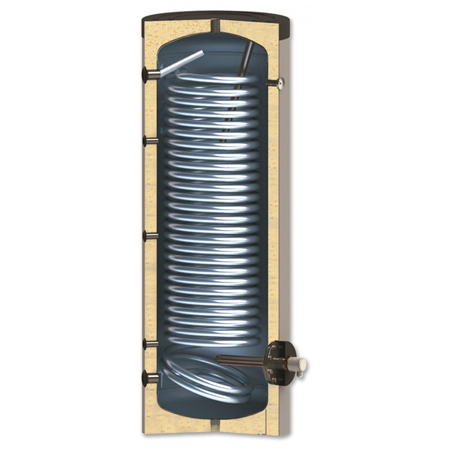 Sunsystem | Enameled Water Heater 300L with Heat Exchanger 3.3 m