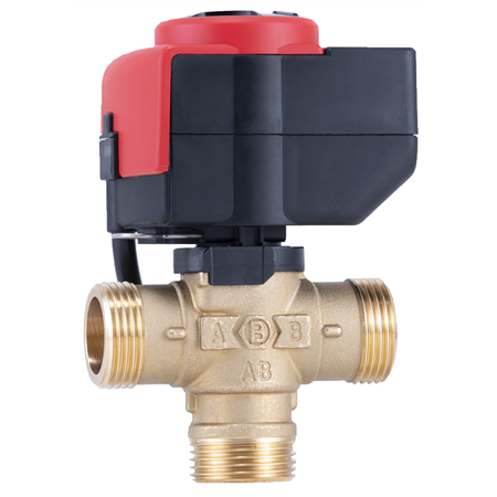 Barberi | Three-way flow distribution valve DN 25 with e-drive