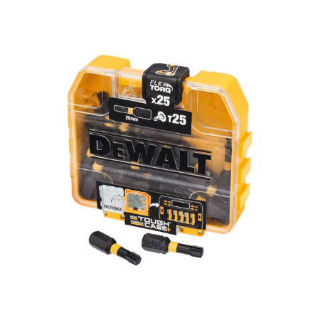 DEWALT DT70558T-QZ Extreme FLEXTORQ 25pc Set T25 25mm in Small Bulk Storage Case