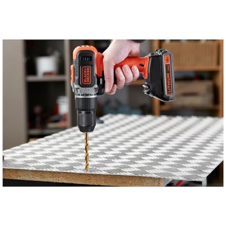 BLACK & DECKER | Cordless Drill/Driver with  2.0 Ah/4.0 Ah Battery | BCD003MEM2K-QW | 18 V | 2.0/4.0 Ah | Lithium