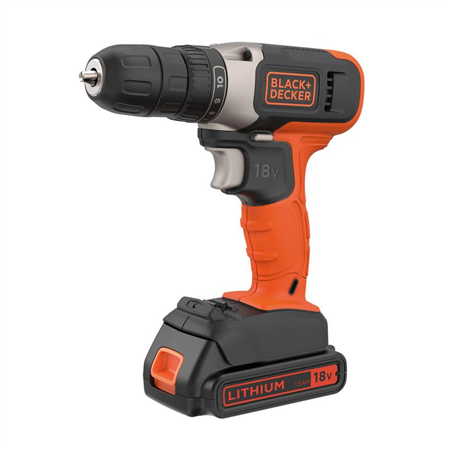BLACK & DECKER | Cordless Drill Driver | BCD001C1-QW | 18 V | 1.5 Ah | Lithium
