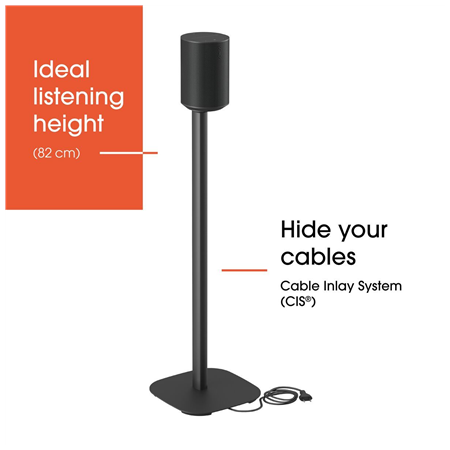 Vogels Floor stand | SFS 4113 Sonos speaker stand for Era 100 | Maximum weight (capacity) 2 kg | Black