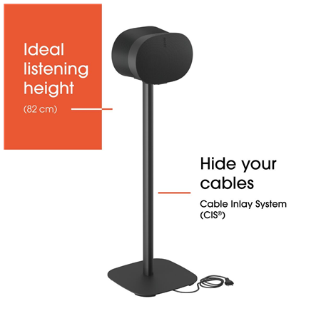 Vogels Floor stand | SFS 4133 Sonos speaker stand for Era 300 | Maximum weight (capacity) 4.5 kg | Black