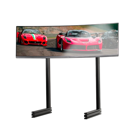 Next Level Racing Floor stand | ELITE Free Standing Single Monitor Stand | Vertical adjustment | 65 " | Black