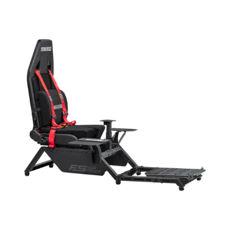 Next Level Racing | Flight Simulator Cockpit | Black and Red