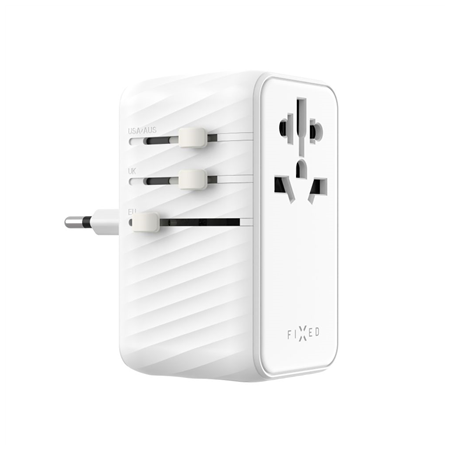Fixed | Voyager 85W travel adapter for EU, UK and USA/AUS, with 4xUSB-C and 1xUSB output | Adapter