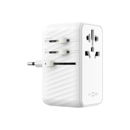 Fixed | Voyager 85W travel adapter for EU, UK and USA/AUS, with 4xUSB-C and 1xUSB output | Adapter